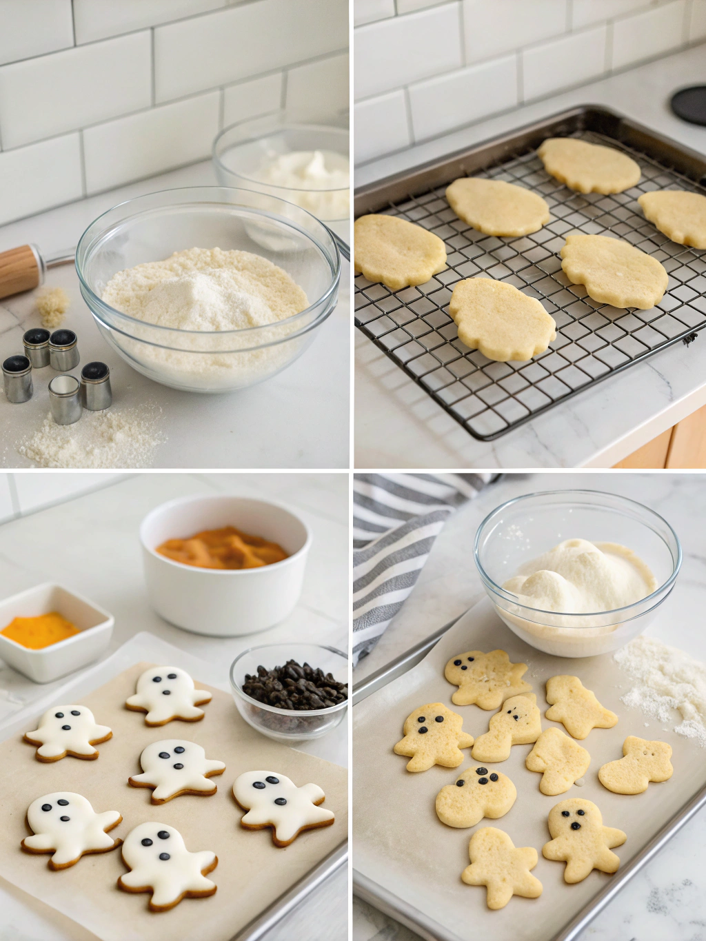 Ghost cookies recipe preparing steps