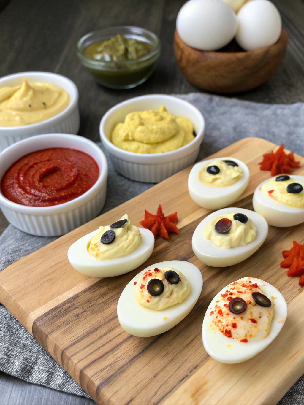 Halloween Deviled Eggs ingredients
