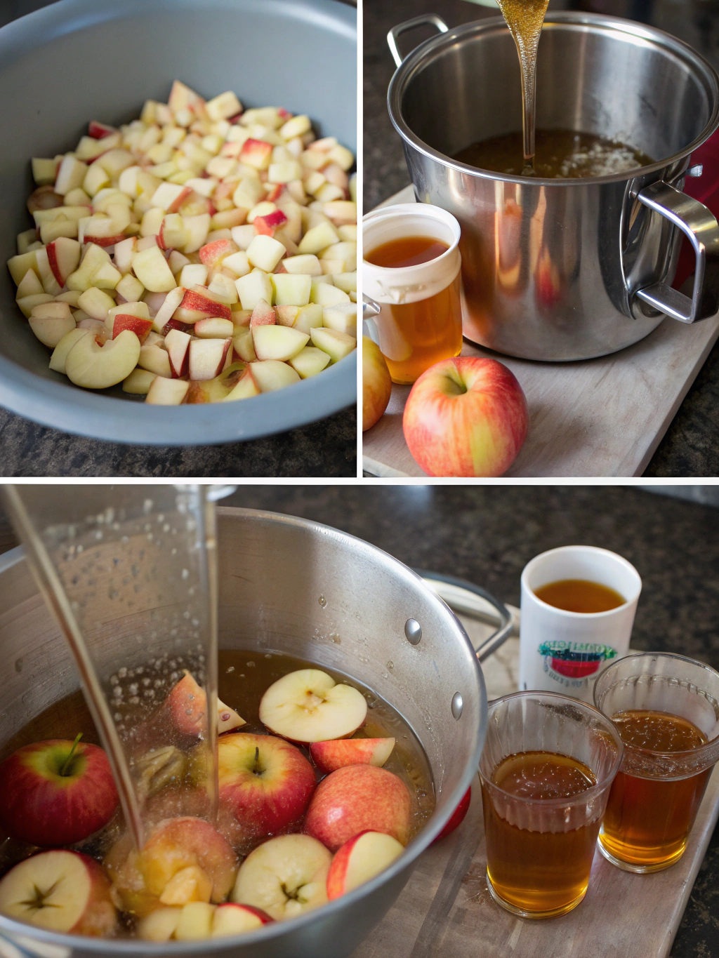 homemade apple cider preparing steps