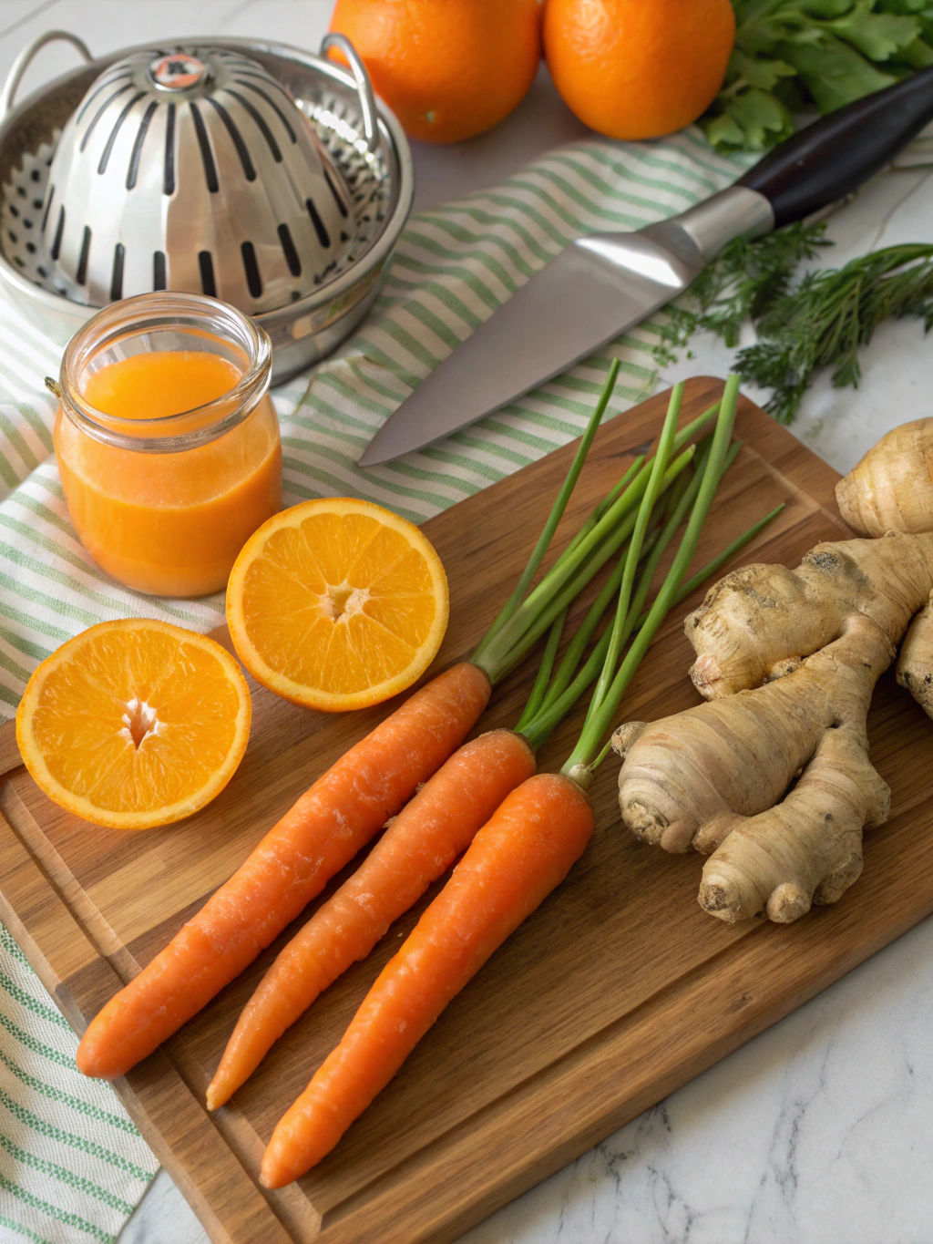 Carrot Ginger Orange Juice ingredients