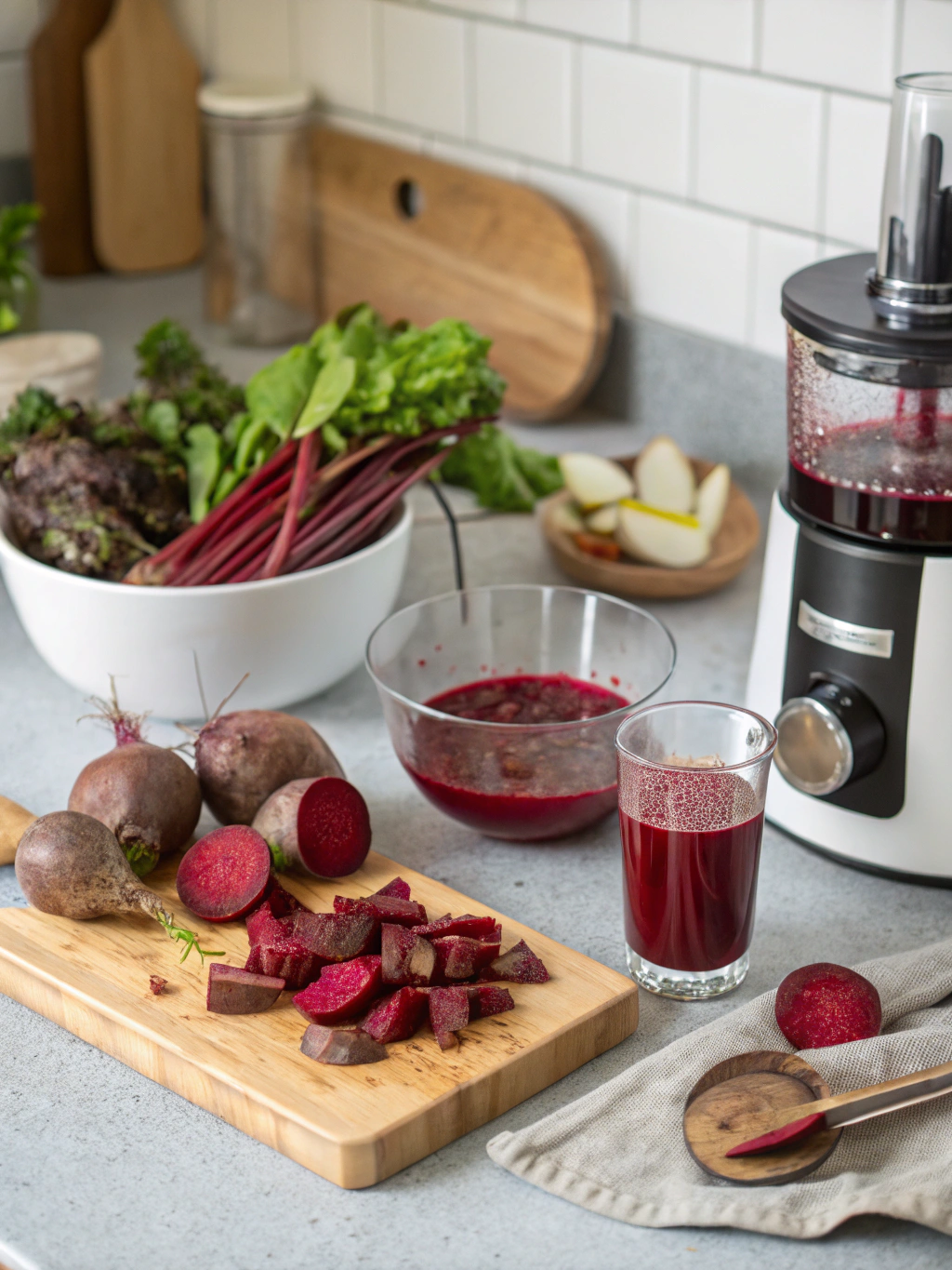 Beetroot Juice preparing steps