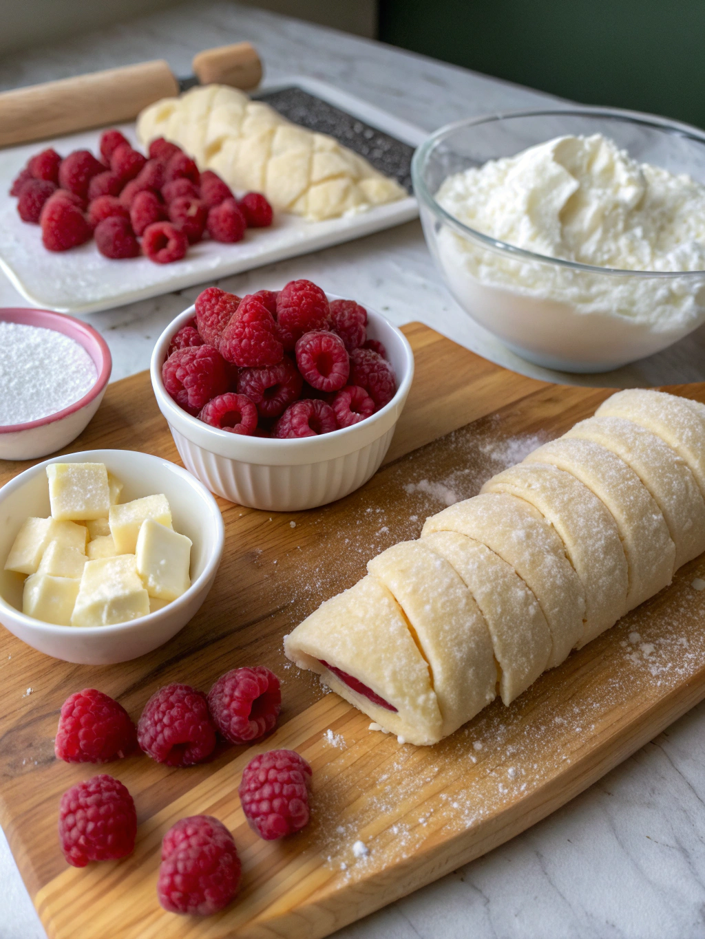 raspberry cream croissant ingredients