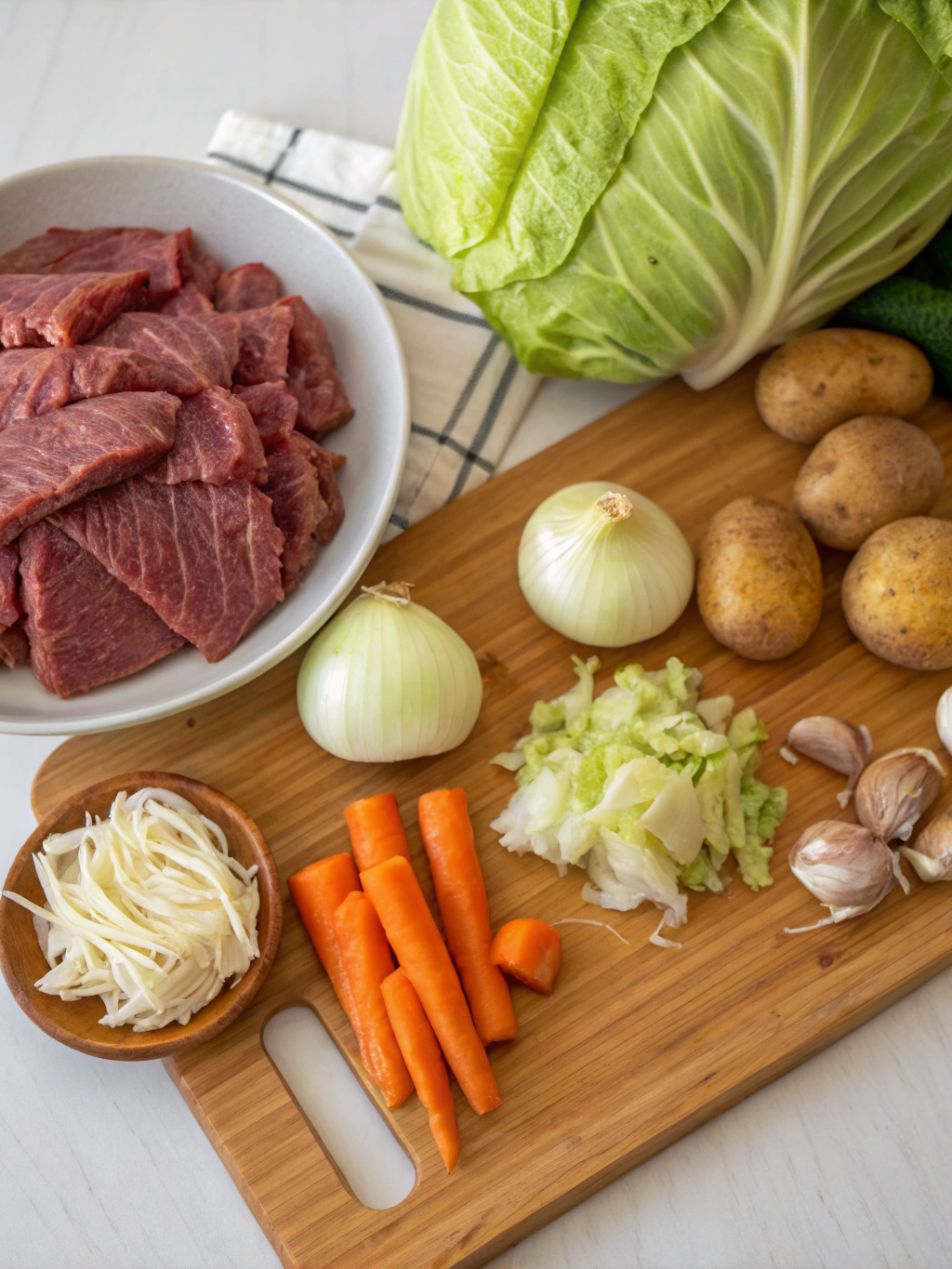 Beef and Cabbage Casserole ingredients