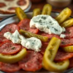 Salami Cream Cheese Pickles